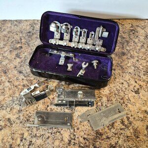 1891 Antique Sewing Attachments For White Machines, Patent 1891 Greist, Complete